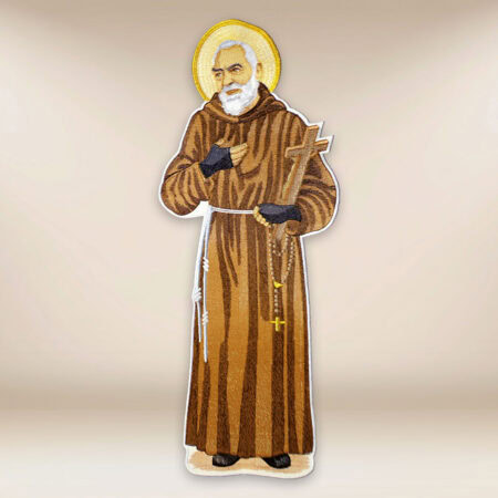 Aplicación bordada San Padre Pío