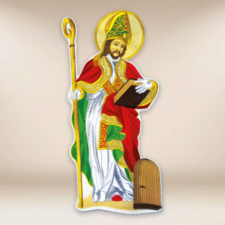 Aplicación bordada San AVirgen Maríarosio