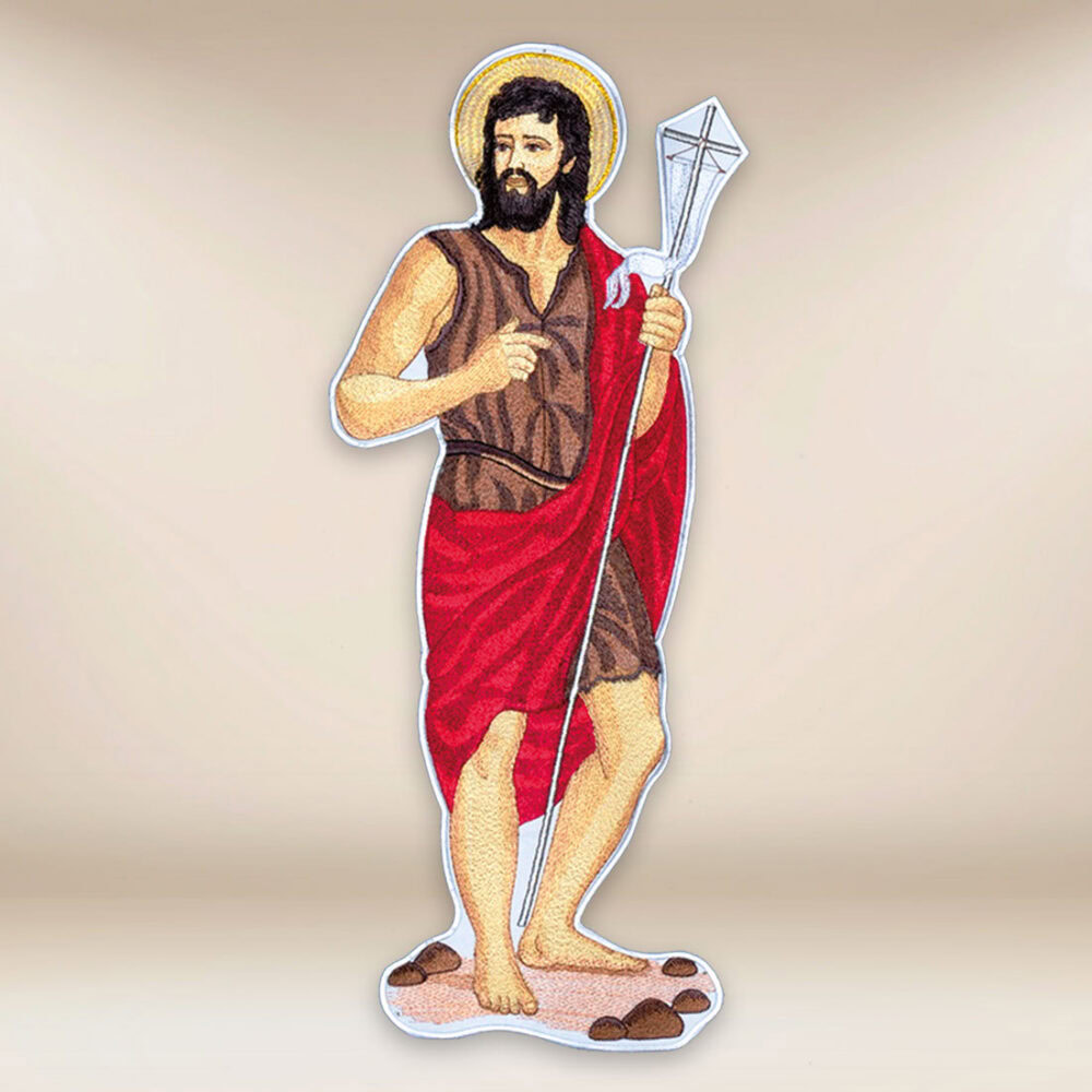 aplicación bordada San Juan Bautista