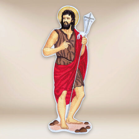 aplicación bordada San Juan Bautista