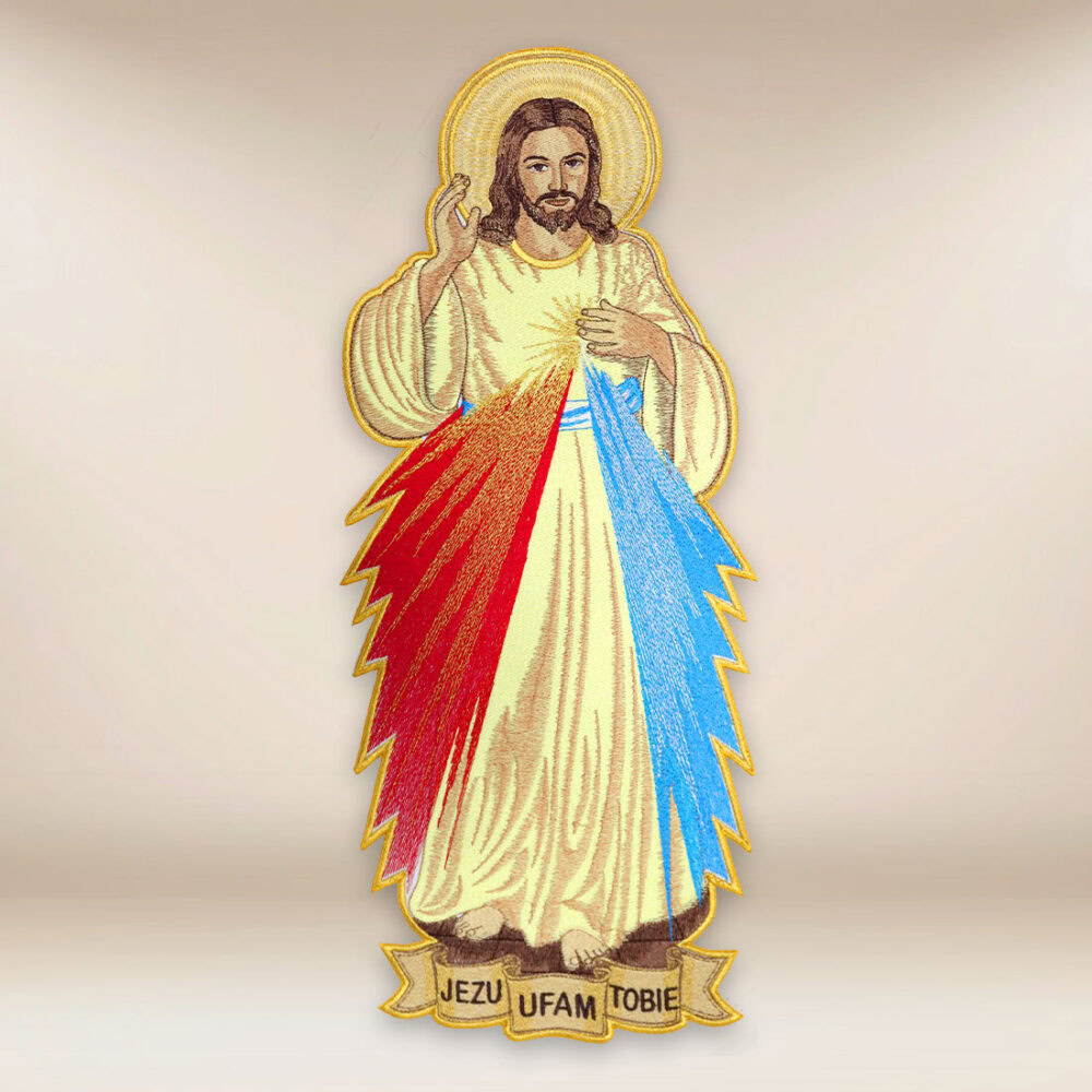 Aplicación bordada Jesús Misericordioso