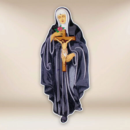 Aplicación bordada San Rita