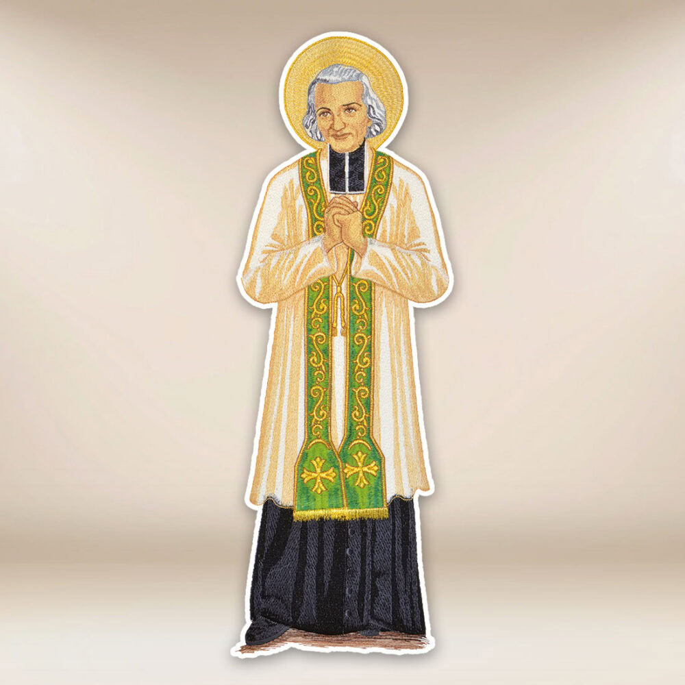 Aplicación bordada "San Juan María Vianney"