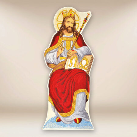 Aplicación bordada Cristo Rey