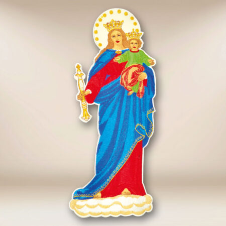Aplicación bordada Madre de Dios