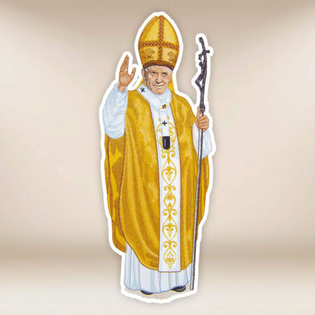 Aplicación bordada San Juan Pablo II