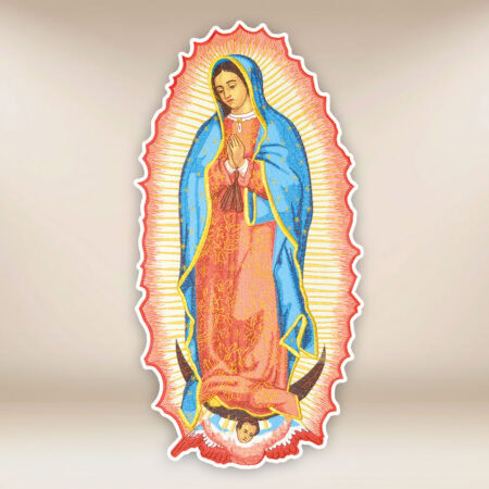 aplicación bordada Madre de Dios de Guadalupe