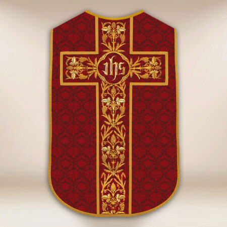 Casulla romana réplica IHS