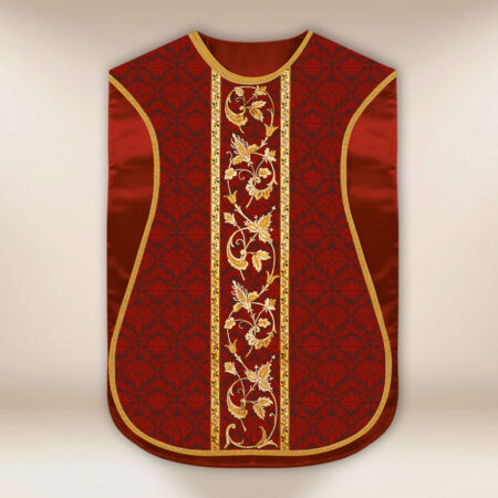 Casulla romana réplica roja IHS