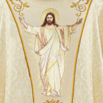 Casulla bordada Jesús Resucitado