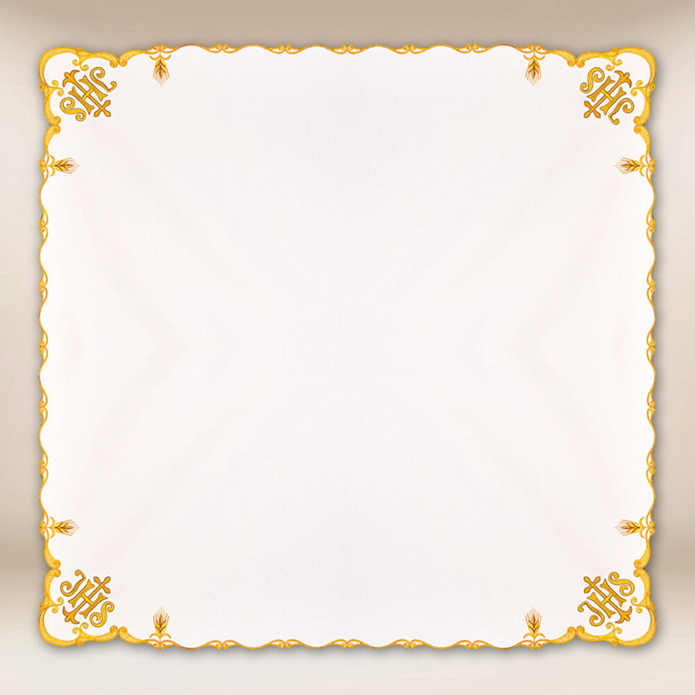Cubierta bordada de dimensiones 95cm× 95cm
