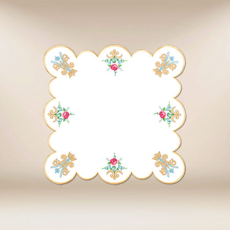 Cubierta de altar mariana bordada 45x45cm