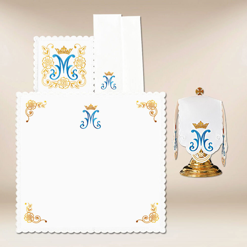 Conjunto de ropa de altar para el cáliz Rosario