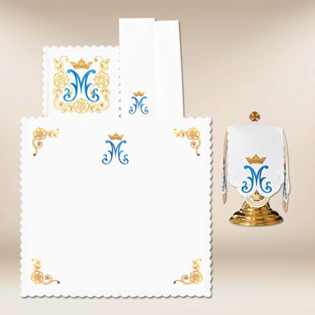 Conjunto de ropa de altar para el cáliz Rosario