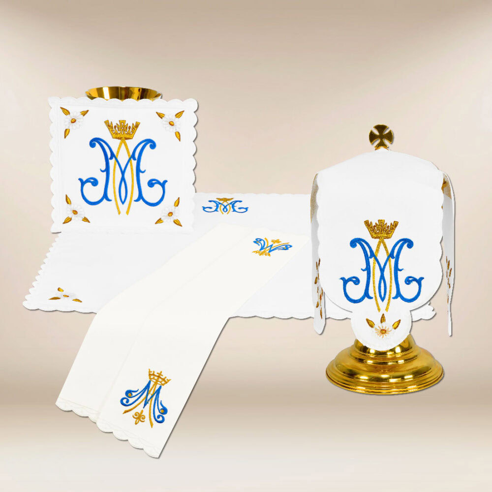 Conjunto de ropa de altar para el cáliz
