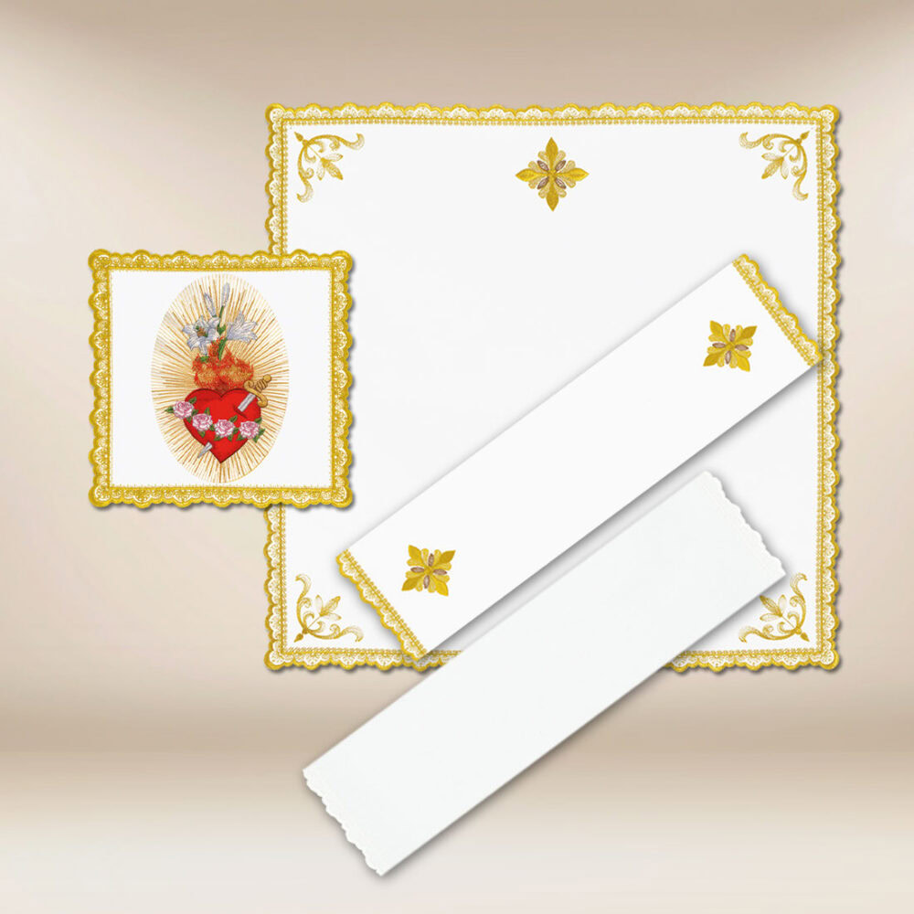 Juego de ropa para cáliz Mariana