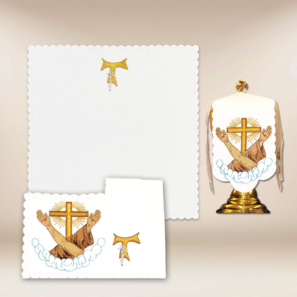Juego de ropa para cáliz Franciscano