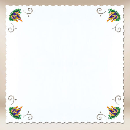 Cubierta bordada de Adviento 95×95