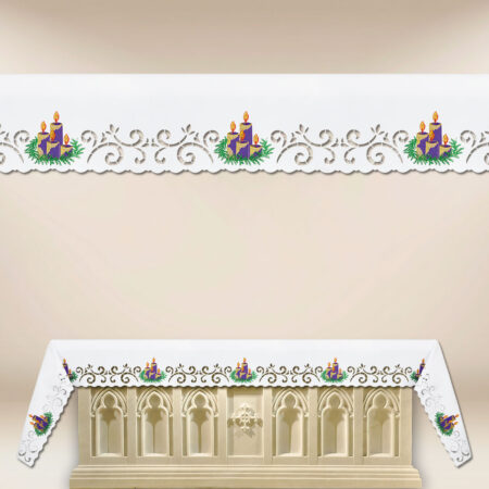 Mantel bordado de Adviento