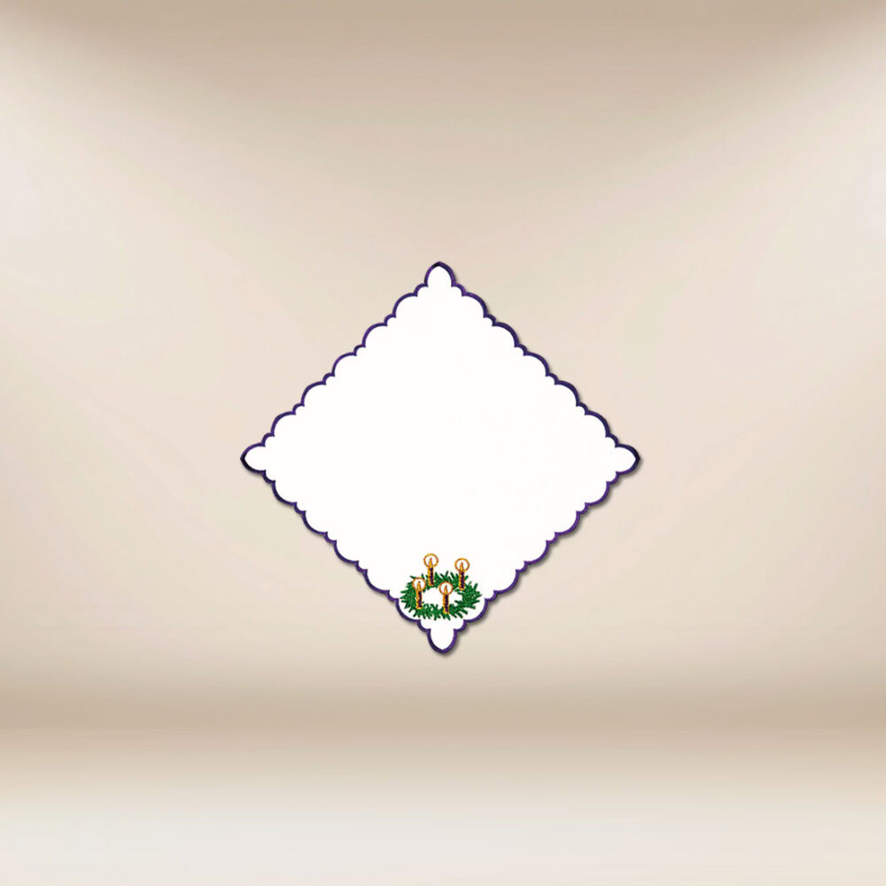 Paño bordado de adviento