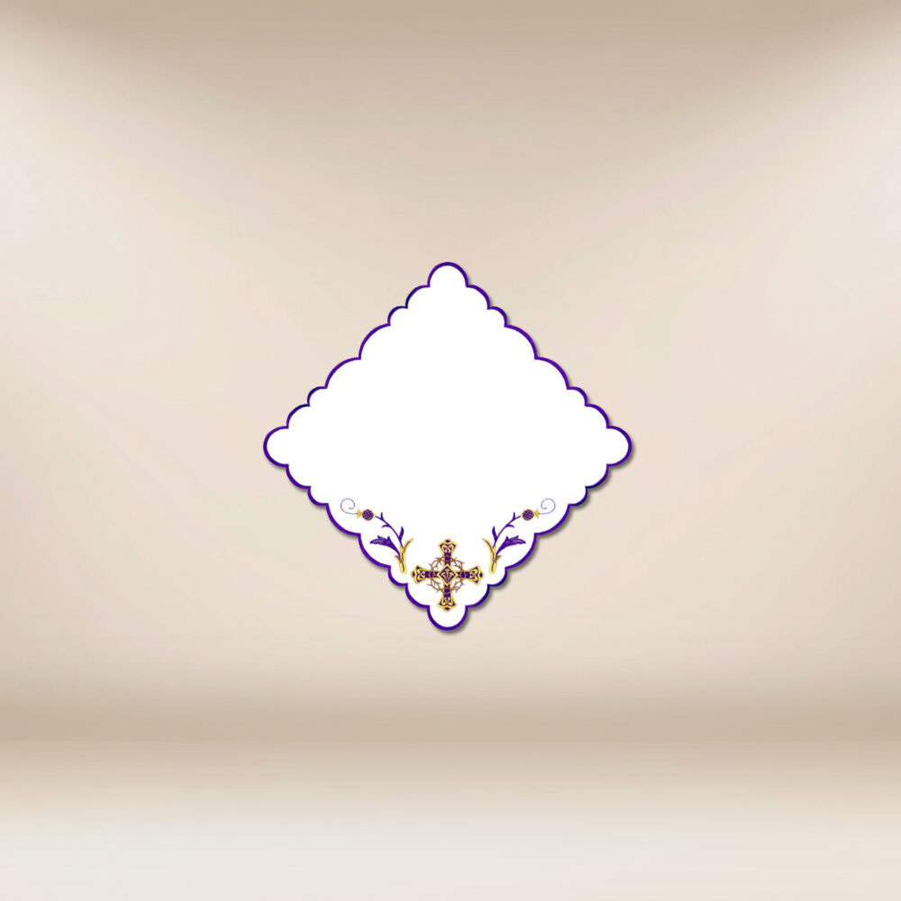 Cubierta bordada de Cuaresma