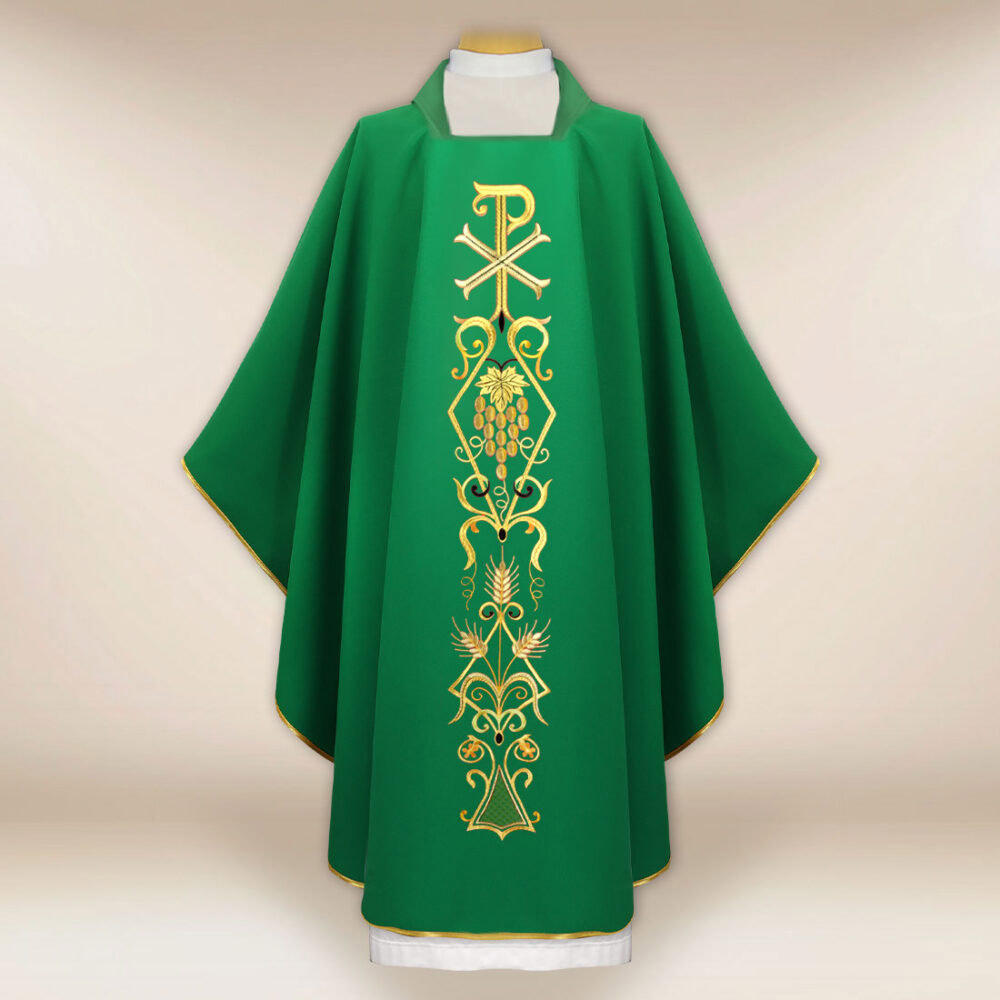 Casulla litúrgica PX verde