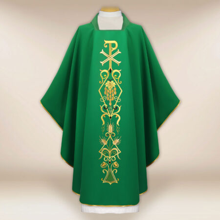 Casulla litúrgica PX verde