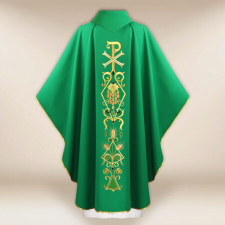 Casulla litúrgica PX verde