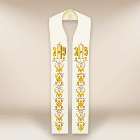 Stuła haftowana “IHS”