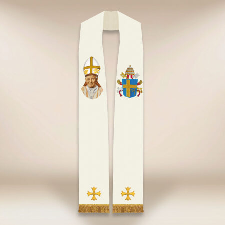 Stuła haftowana “Jan Paweł II”