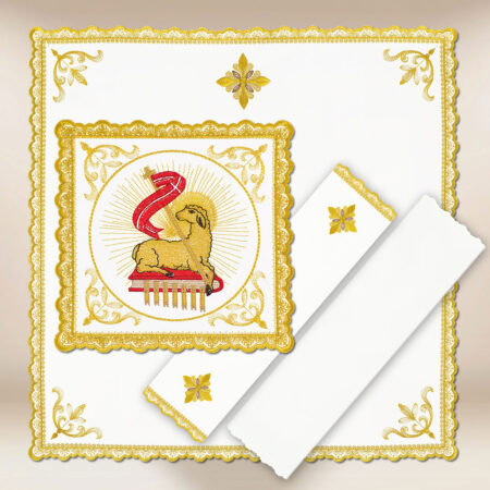 Ropa de altar para el cáliz Gold Baranek