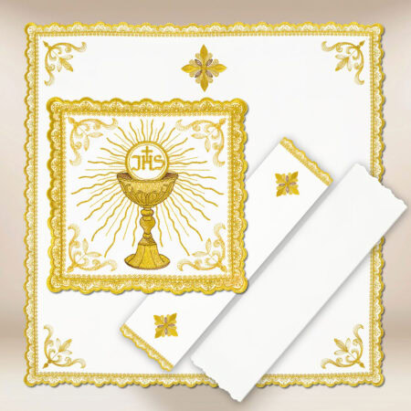Juego de ropa para cáliz Gold Kielich