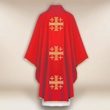 Casulla bordada Cruz de Jerusalén