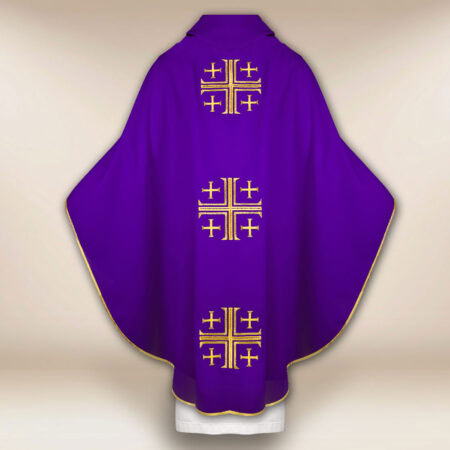 Casulla bordada Cruz de Jerusalén