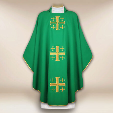 Casulla bordada Cruz de Jerusalén