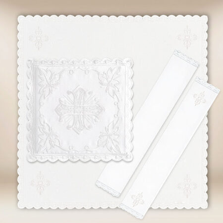 Ropa de altar para el cáliz blanca