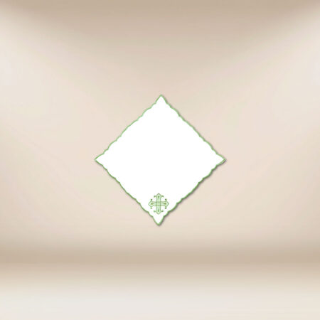 Cubierta bordada verde 32x32