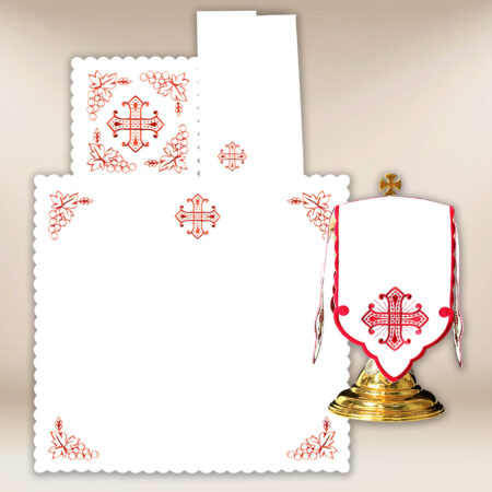 Ropa de altar para el cáliz bordada